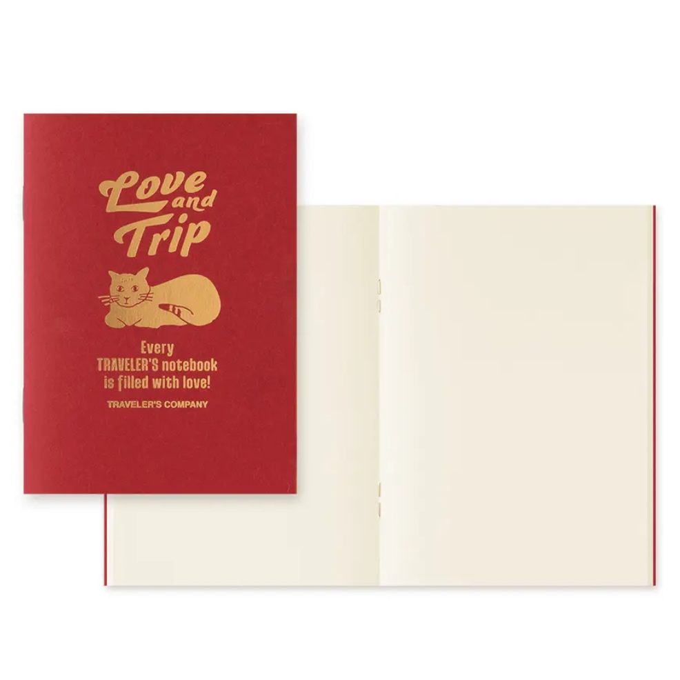 【2025限定款】TRAVELER＇S notebook LOVE & TRIP Red 旅人手帳 筆記本 TN本體套組-細節圖10