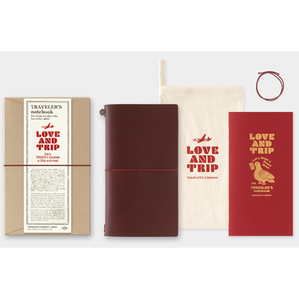 【2025限定款】TRAVELER＇S notebook LOVE & TRIP Red 旅人手帳 筆記本 TN本體套組-規格圖11
