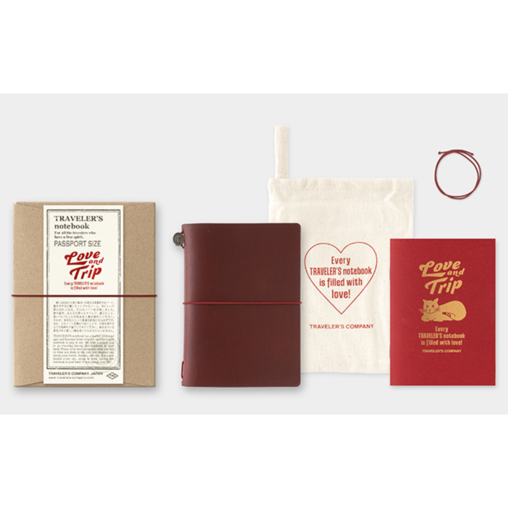 【2025限定款】TRAVELER＇S notebook LOVE & TRIP Red 旅人手帳 筆記本 TN本體套組-規格圖11