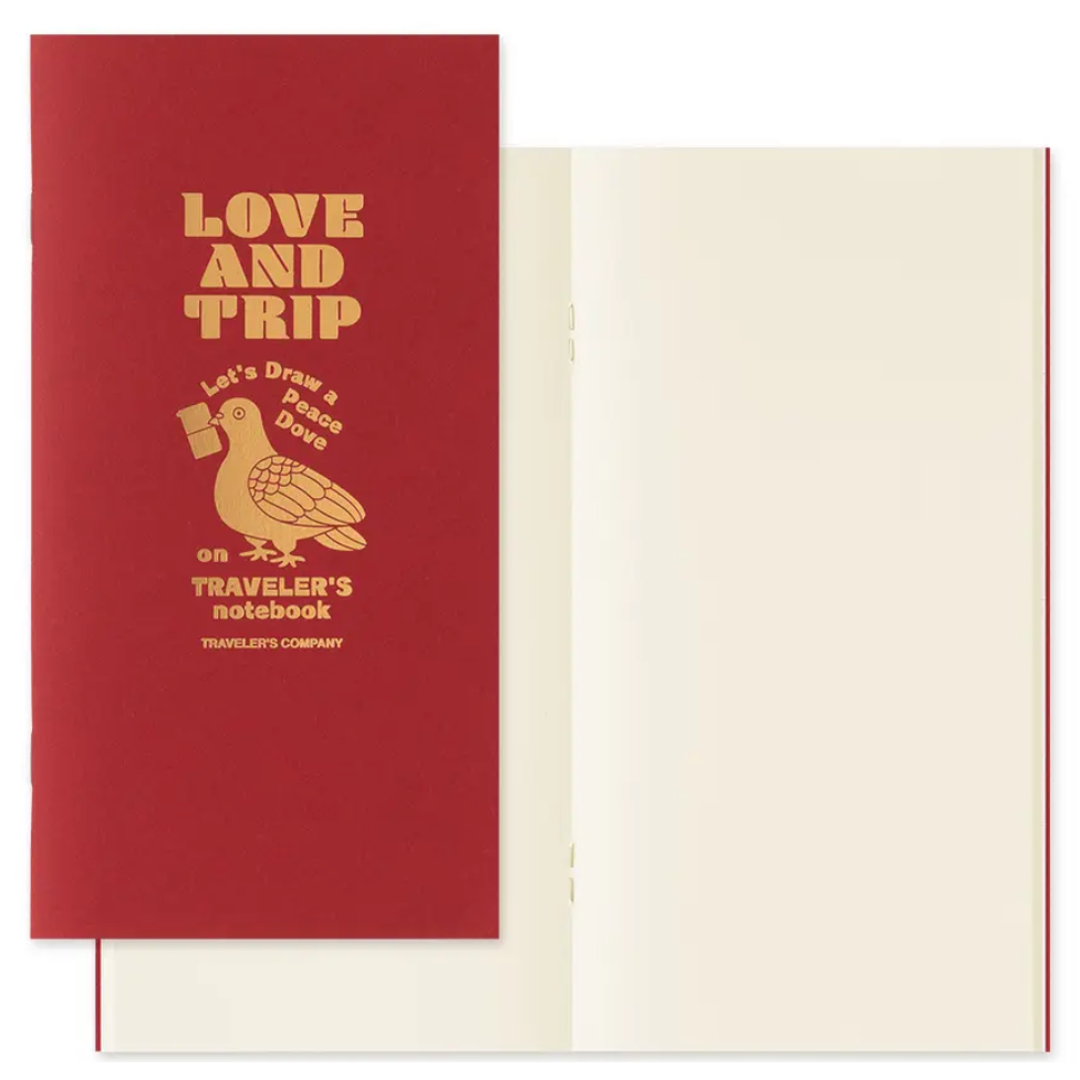 【2025限定周邊】TRAVELER＇S notebook LOVE & TRIP Red TN旅人手帳 補充內頁 筆插-規格圖7
