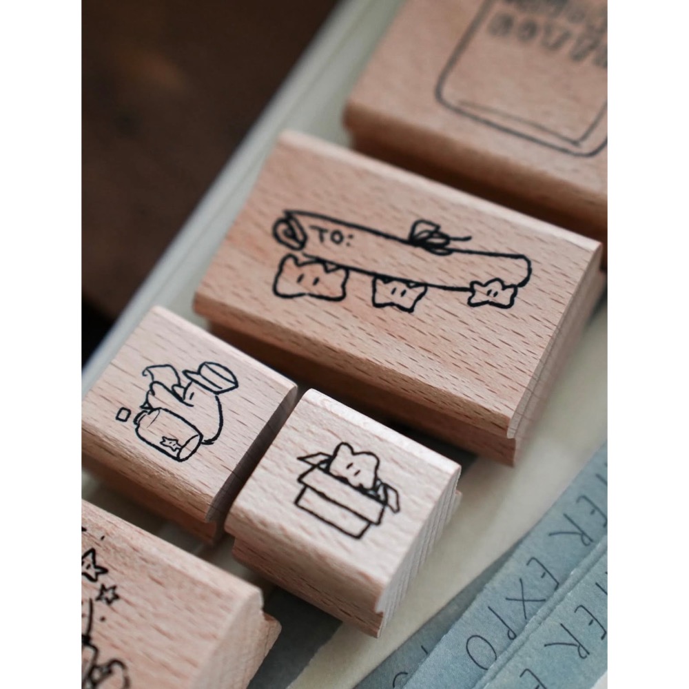 山泥泥yamadoro紙博合作款全5款印章整組 【立夏手帳生活】-細節圖2