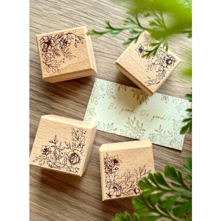 竹工凡花 Writing in flowers 迷你印章組 手帳印章【立夏手帳生活】-細節圖2