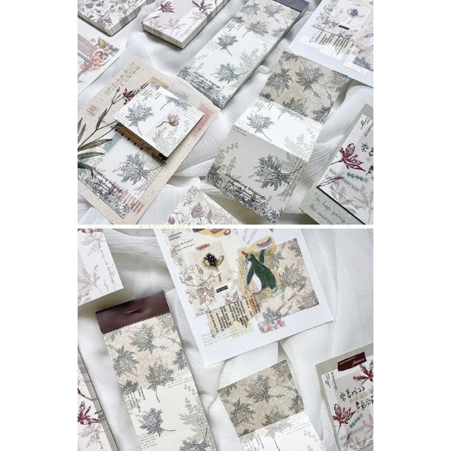 竹工凡花 春天的呢喃祝福 金合/射干/九重葛 便簽本 共三款 / 便條紙/手帳素材【立夏手帳生活】-細節圖6