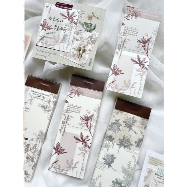 竹工凡花 春天的呢喃祝福 金合/射干/九重葛 便簽本 共三款 / 便條紙/手帳素材【立夏手帳生活】-細節圖7