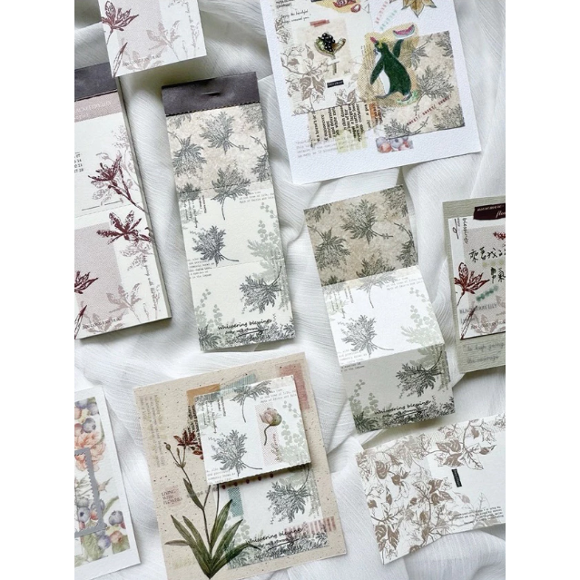 竹工凡花 春天的呢喃祝福 金合/射干/九重葛 便簽本 共三款 / 便條紙/手帳素材【立夏手帳生活】-細節圖8