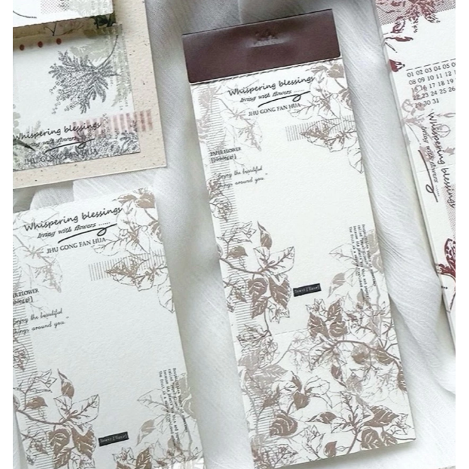 竹工凡花 春天的呢喃祝福 金合/射干/九重葛 便簽本 共三款 / 便條紙/手帳素材【立夏手帳生活】-細節圖10