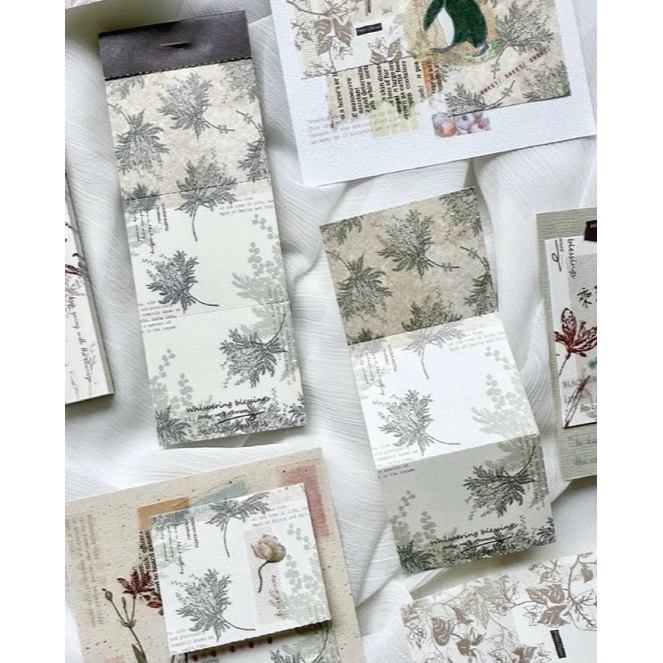 竹工凡花 春天的呢喃祝福 金合/射干/九重葛 便簽本 共三款 / 便條紙/手帳素材【立夏手帳生活】-規格圖11