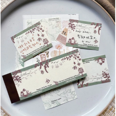 竹工凡花 秋冬的便簽本 鈴蘭/鐵線蓮/冰島罌粟/mushroooooms/跟著動物迺市仔/聖誕祝福【立夏手帳生活】-細節圖9