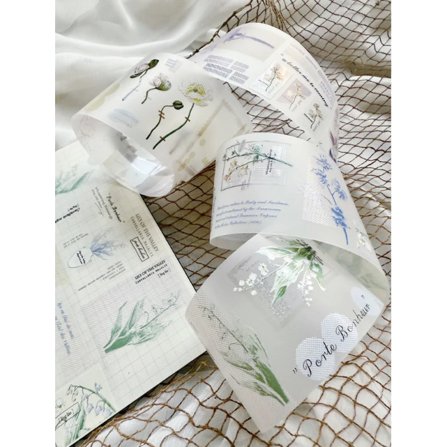 竹工凡花 夏季的呢喃祝福  霧面PET 膠帶【立夏手帳生活】-細節圖4