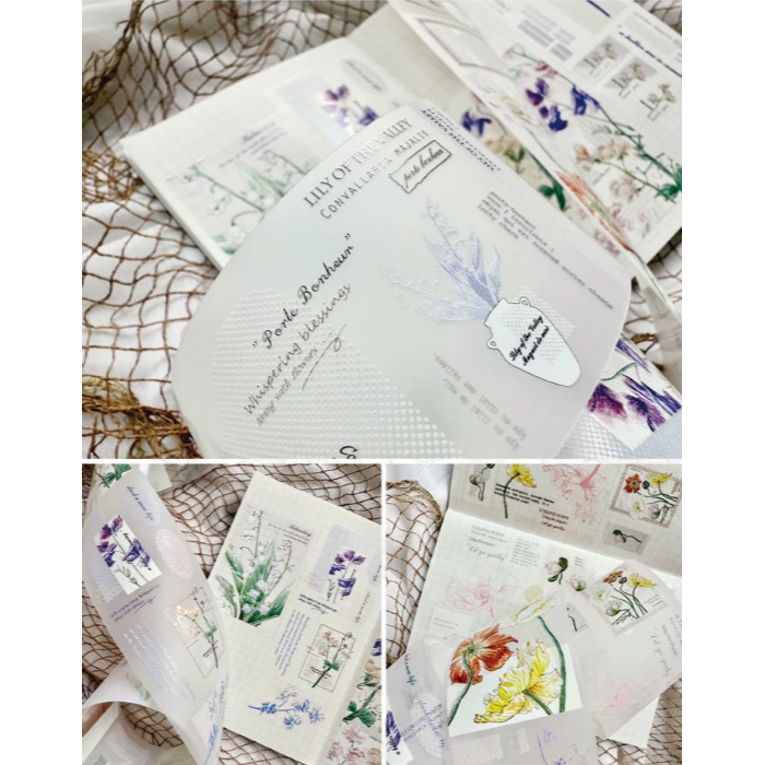 竹工凡花 夏季的呢喃祝福  霧面PET 膠帶【立夏手帳生活】-細節圖5