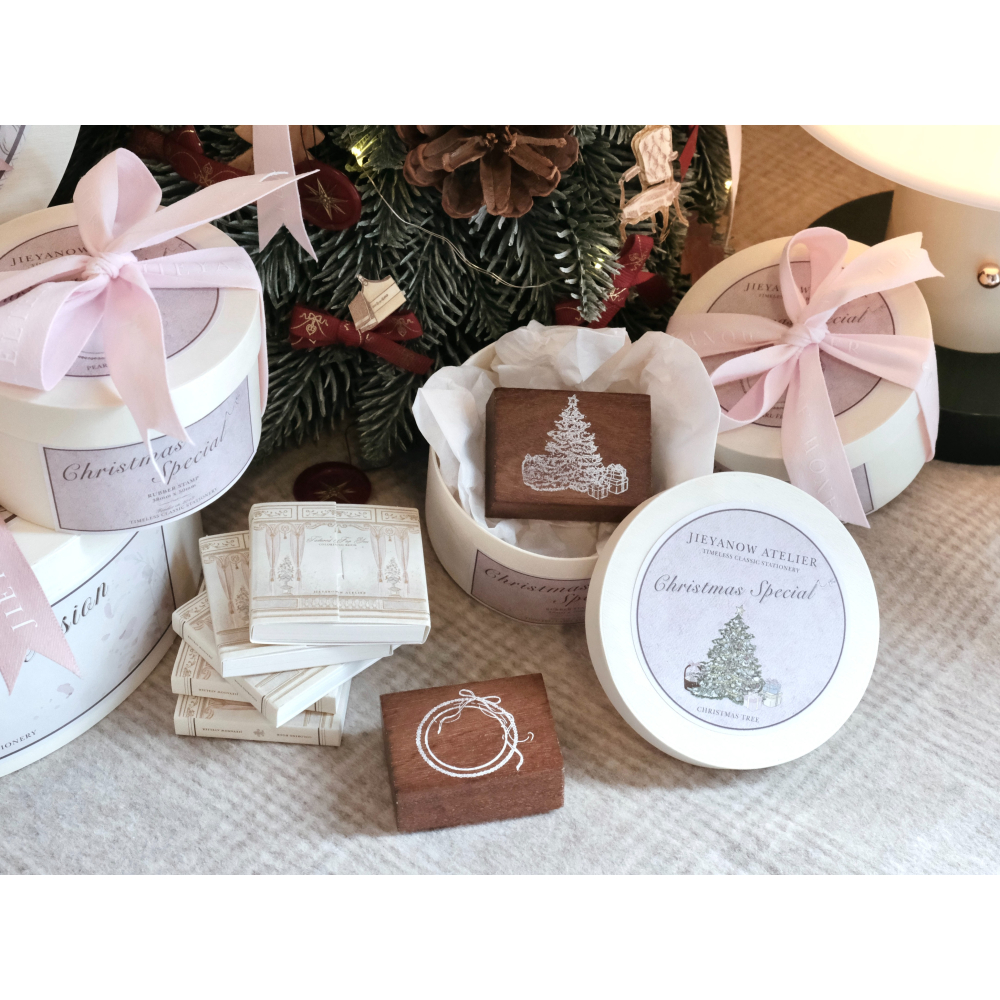 【2款聖誕特別章】Jieyanow Atelier Christmas Special 天然印章【立夏手帳生活】-細節圖2
