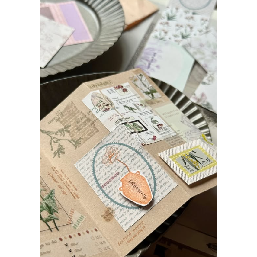 竹工凡花 呢喃祝福-memo貼紙卷 便利貼【立夏手帳生活】-細節圖4