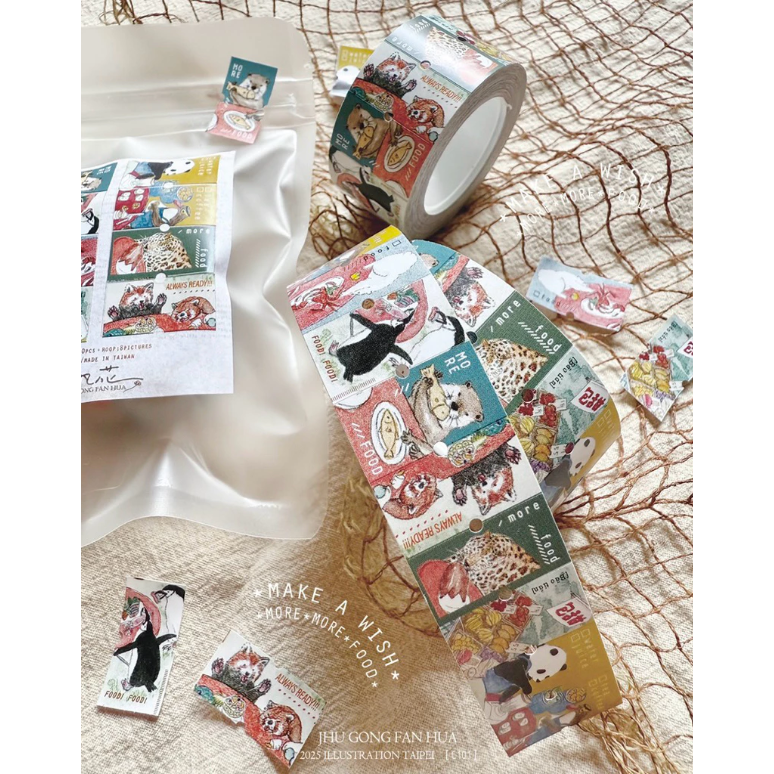 竹工凡花  MOREFOOD 2.0 升級改版 手帳貼紙 迷你貼紙 標籤貼紙【立夏手帳生活】-細節圖2