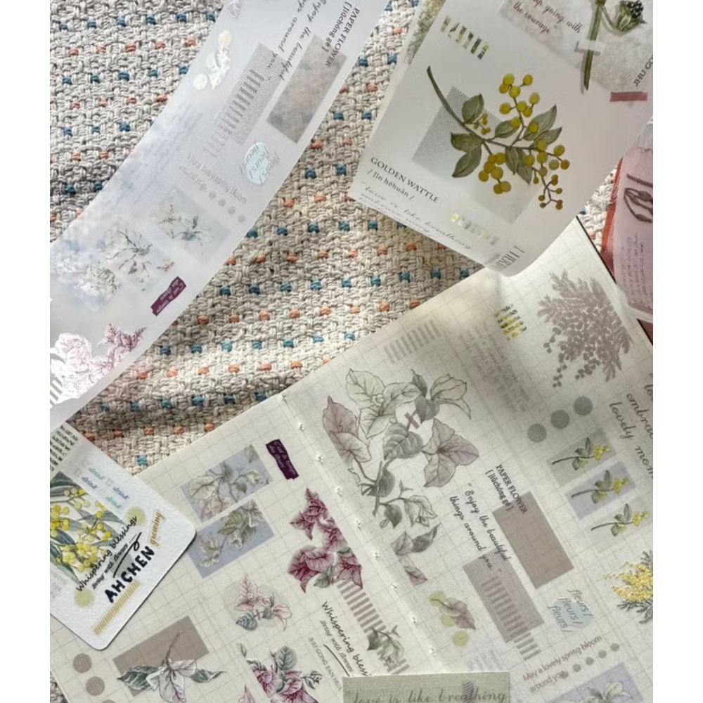 春季呢喃祝福【5cm/霧面PET】