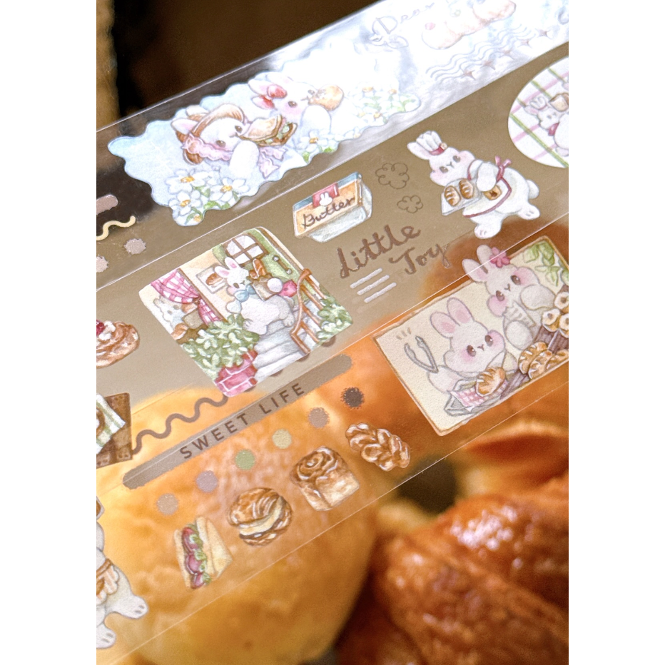 Pei Pei Studio 麵包日報 3cm亮面PET紙膠帶【立夏手帳生活】-細節圖4