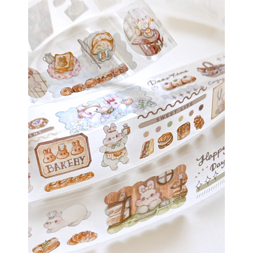 Pei Pei Studio 麵包日報 3cm亮面PET紙膠帶【立夏手帳生活】-細節圖5