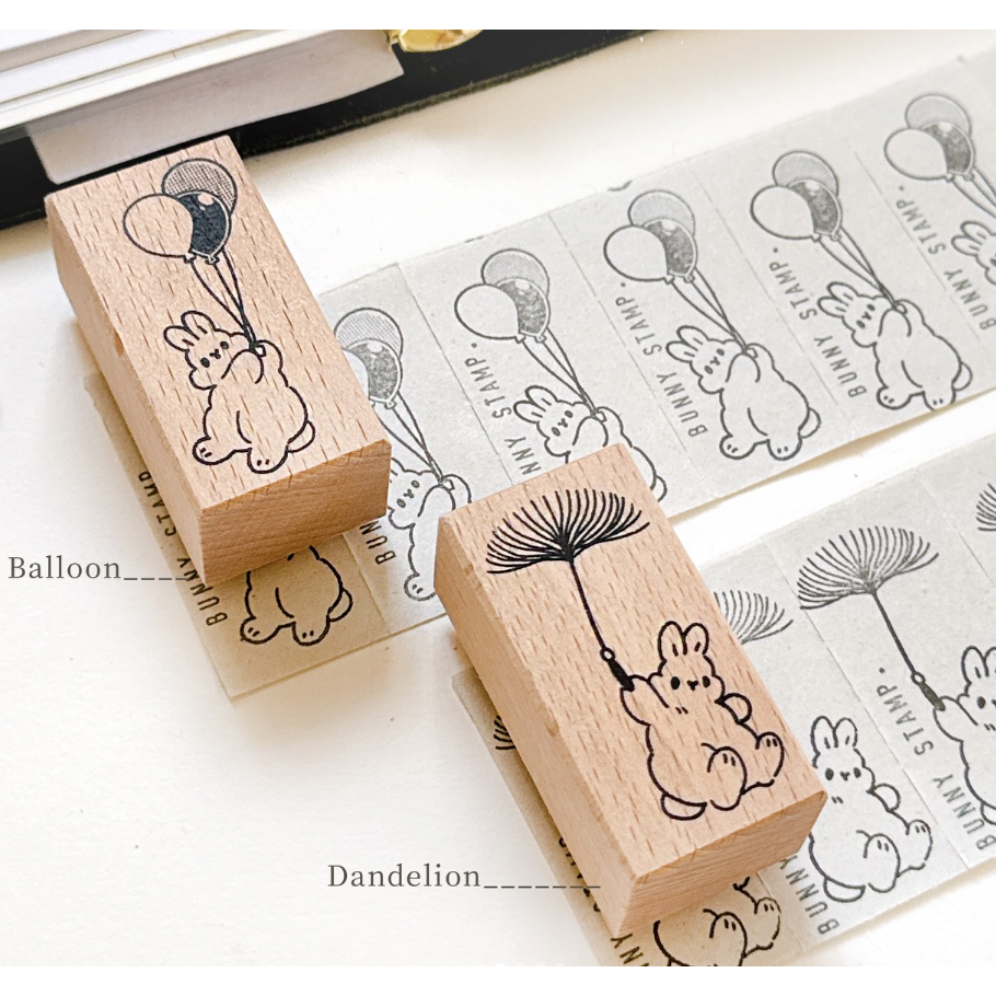 【共3款】Pei Pei Studio 小兔手帳印章 天然櫸木印章【立夏手帳生活】-細節圖5