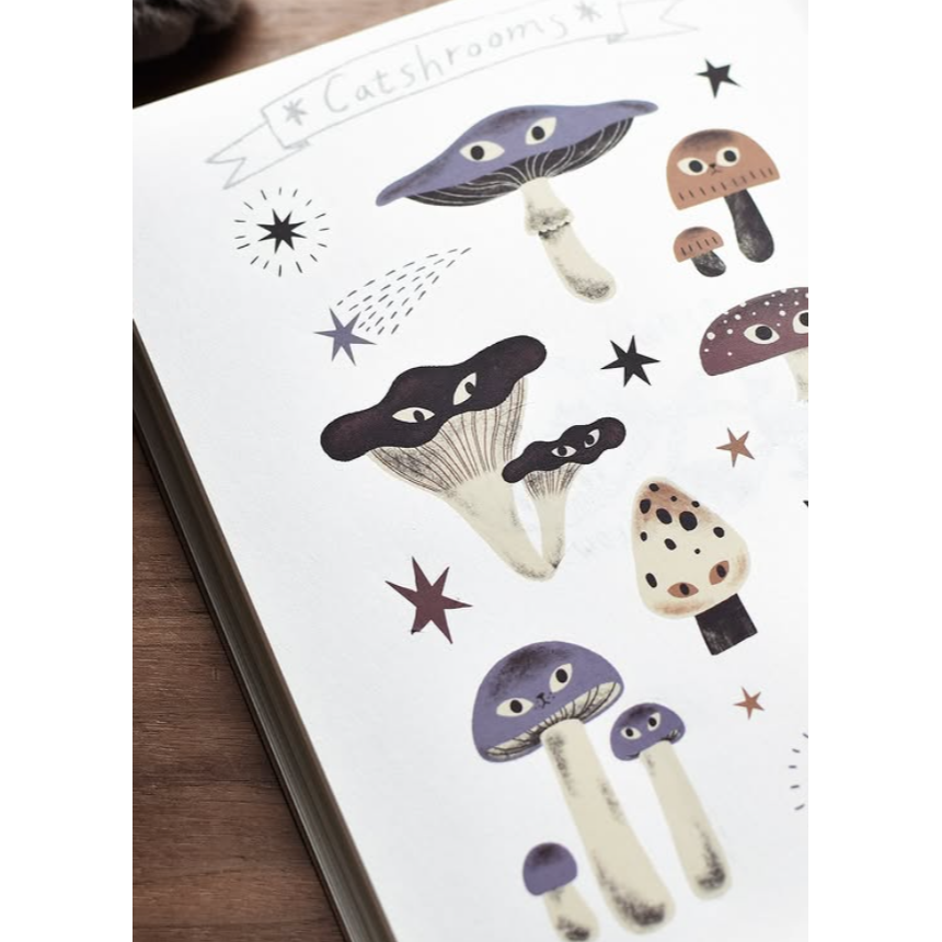 【2款】大芝麻小花生轉印貼紙「貓貓菇菇 Catshrooms / 貓貓仙人掌 Cattus」【立夏手帳生活】-細節圖2