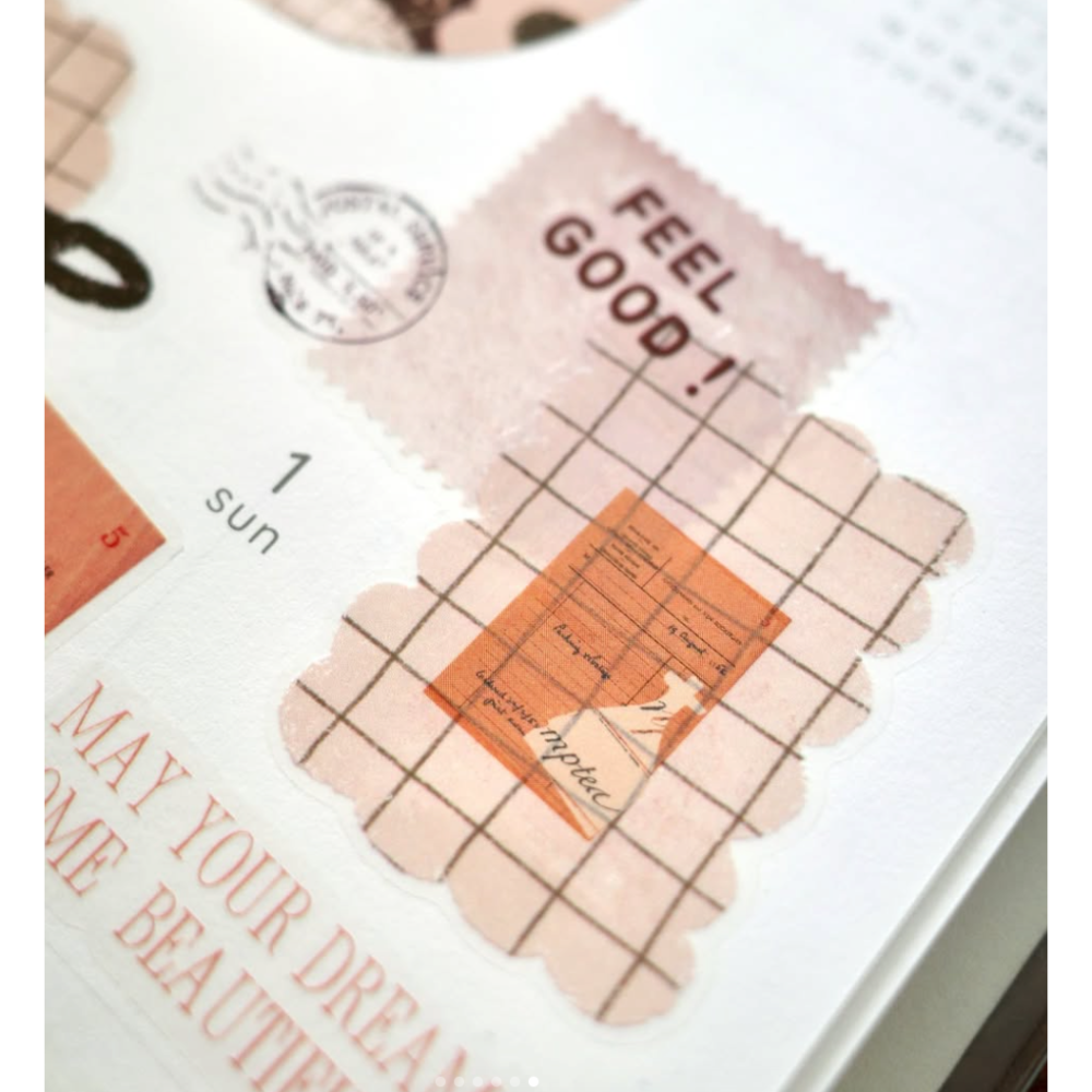 什物a kind of cafe 溫柔時刻Tender Moments 4cm亮面割型PET膠帶【立夏手帳生活】-細節圖5