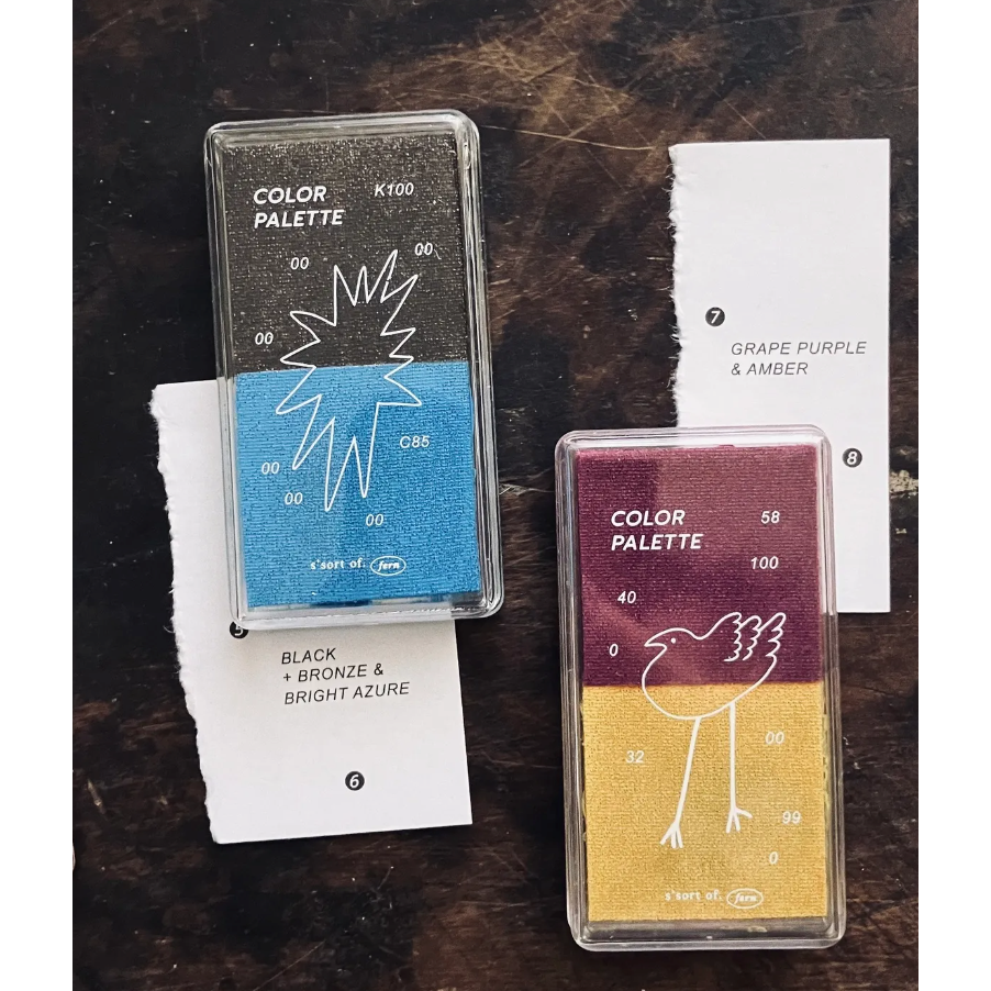 羊君 調色盤The Color Palette 8色限定印台組【立夏手帳生活】-細節圖3