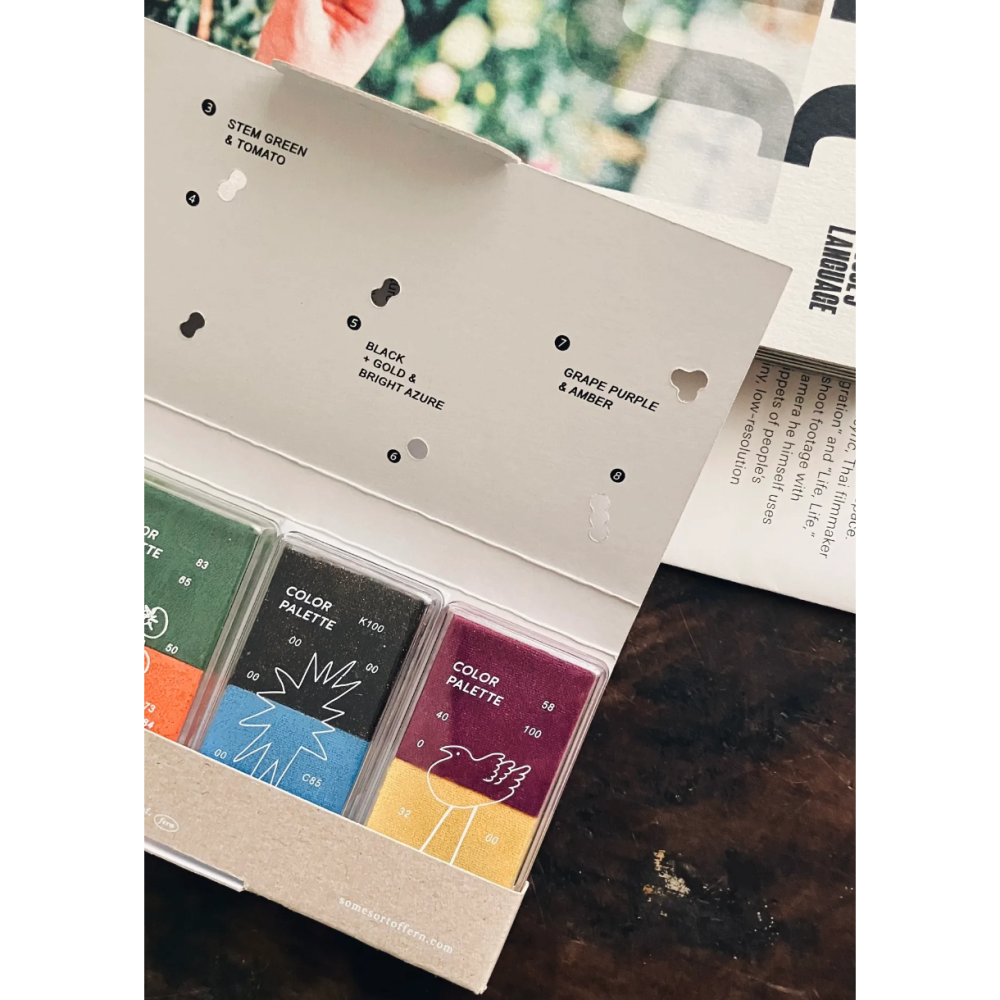 羊君 調色盤The Color Palette 8色限定印台組【立夏手帳生活】-細節圖4