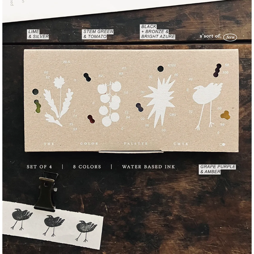 羊君 調色盤The Color Palette 8色限定印台組【立夏手帳生活】-細節圖6