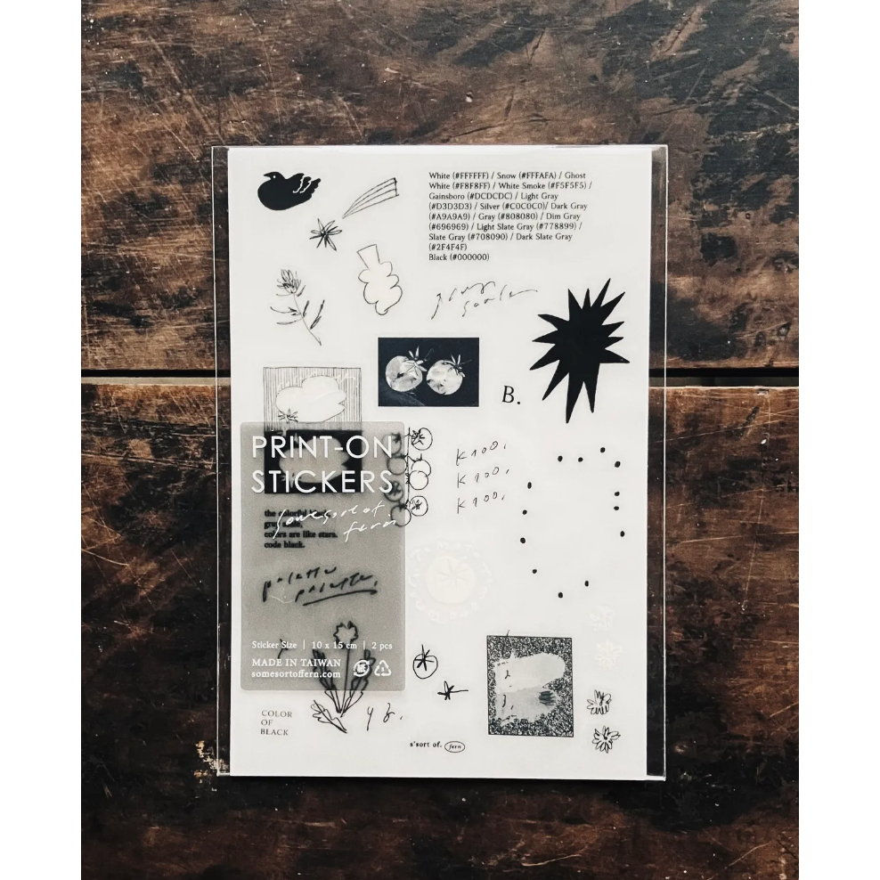 羊君 Uncolored Things A6尺寸 轉印貼紙組【立夏手帳生活】-細節圖2