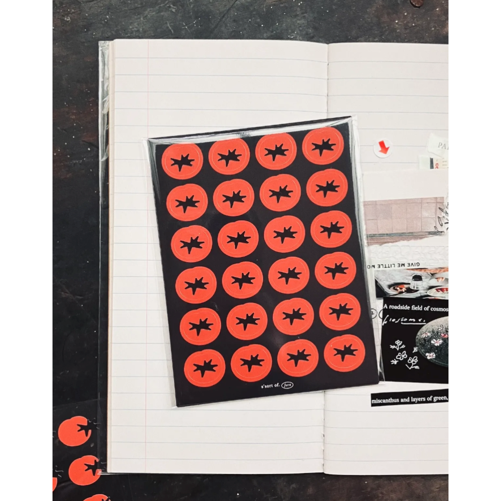 羊君 Tomato, Tomahto 番茄素材貼紙包【立夏手帳生活】-細節圖2