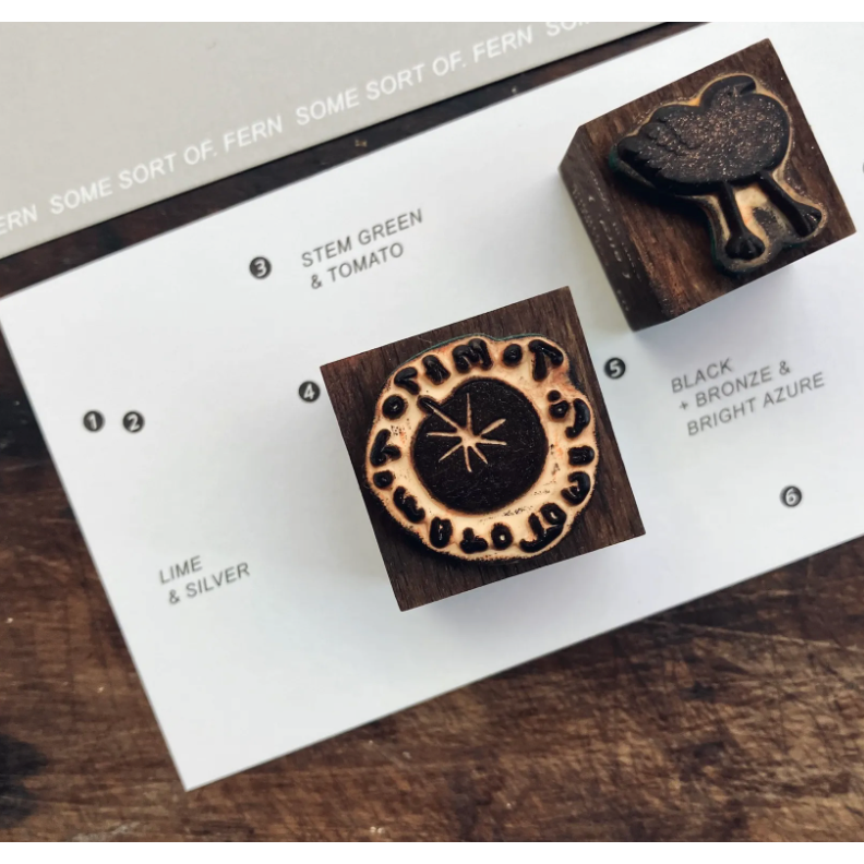 【5款】羊君 Colorful Things 復古櫸木印章【立夏手帳生活】-細節圖10