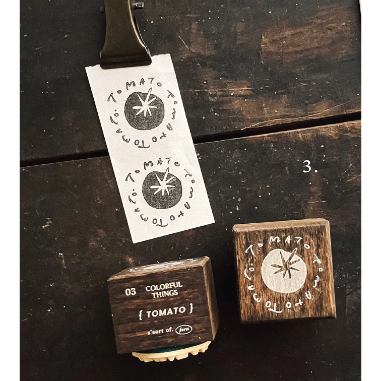 【5款】羊君 Colorful Things 復古櫸木印章【立夏手帳生活】-規格圖10