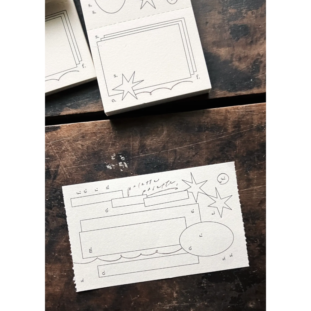 【2款】羊君「著色本Coloring Book /K100」復古手撕便簽本【立夏手帳生活】-細節圖3