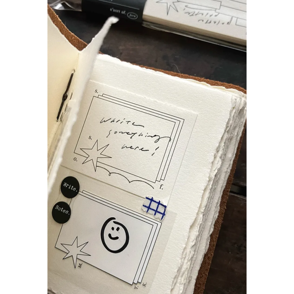 【2款】羊君「著色本Coloring Book /K100」復古手撕便簽本【立夏手帳生活】-細節圖5