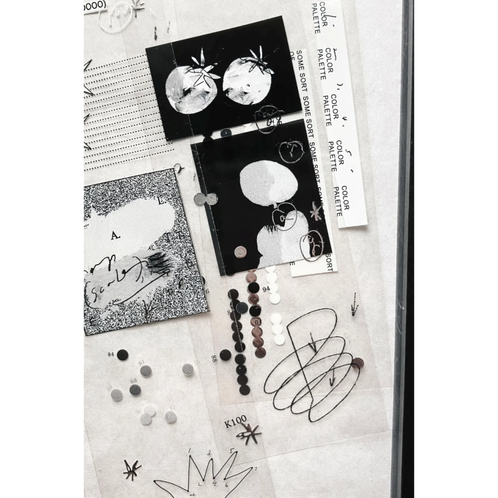 羊君 消光黑Muted 4cm燙銀亮𝖯𝖤𝖳膠帶【立夏手帳生活】-細節圖2