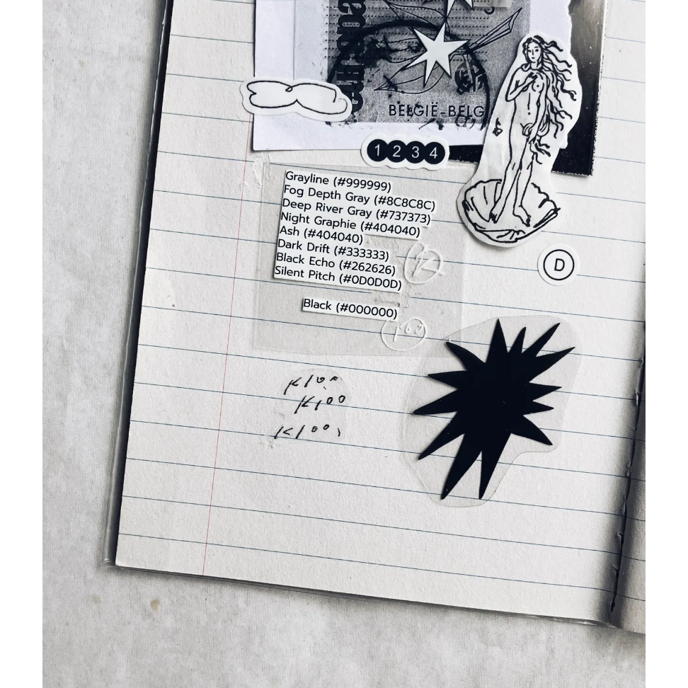 羊君 消光黑Muted 4cm燙銀亮𝖯𝖤𝖳膠帶【立夏手帳生活】-細節圖3