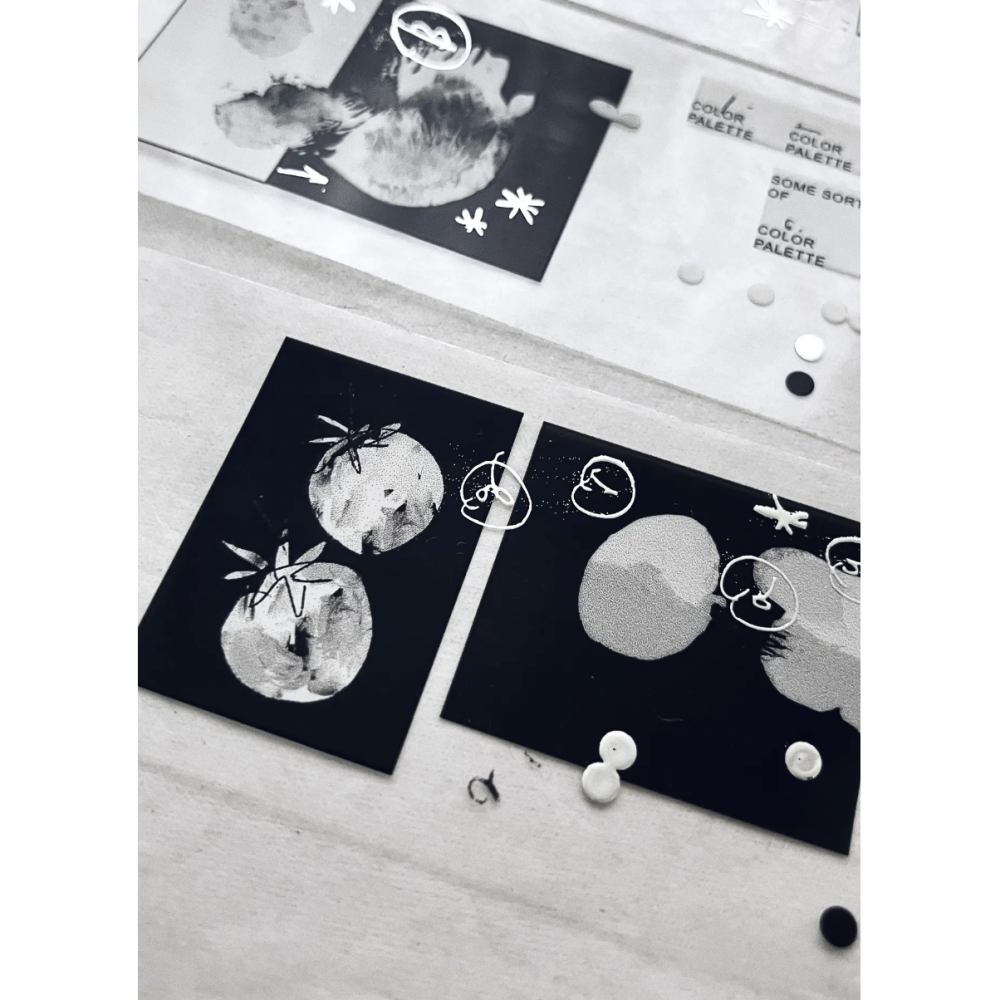 羊君 消光黑Muted 4cm燙銀亮𝖯𝖤𝖳膠帶【立夏手帳生活】-細節圖4