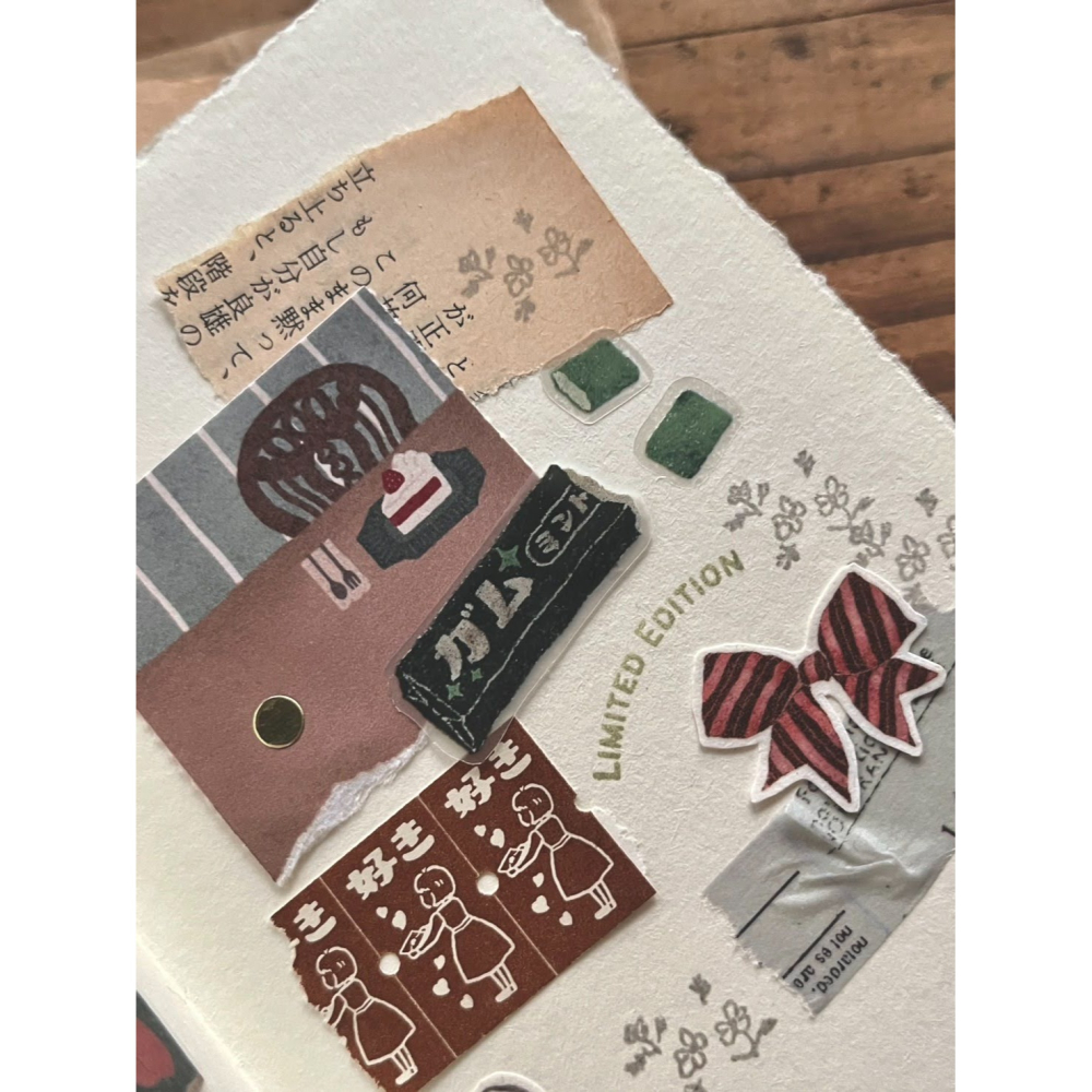 微瘋畫室 柑仔店 3.5cm切形PET膠帶【立夏手帳生活】-細節圖6