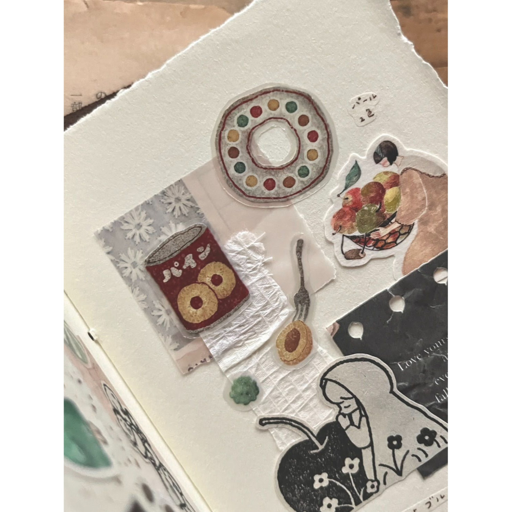 微瘋畫室 柑仔店 3.5cm切形PET膠帶【立夏手帳生活】-細節圖7