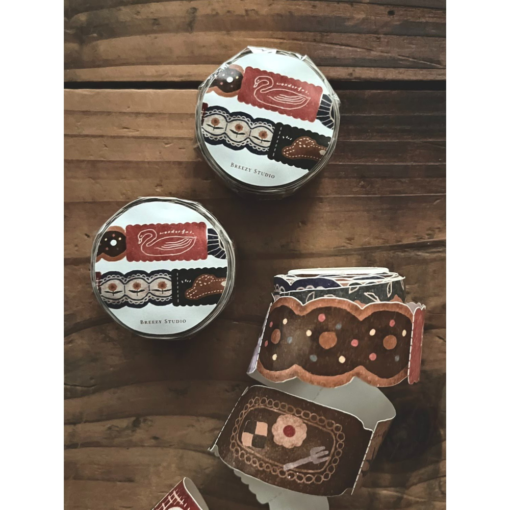 微瘋畫室 布標 2.5cm造型紙膠帶【立夏手帳生活】-細節圖2