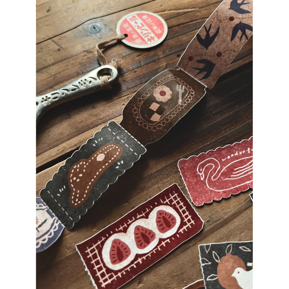 微瘋畫室 布標 2.5cm造型紙膠帶【立夏手帳生活】-細節圖4