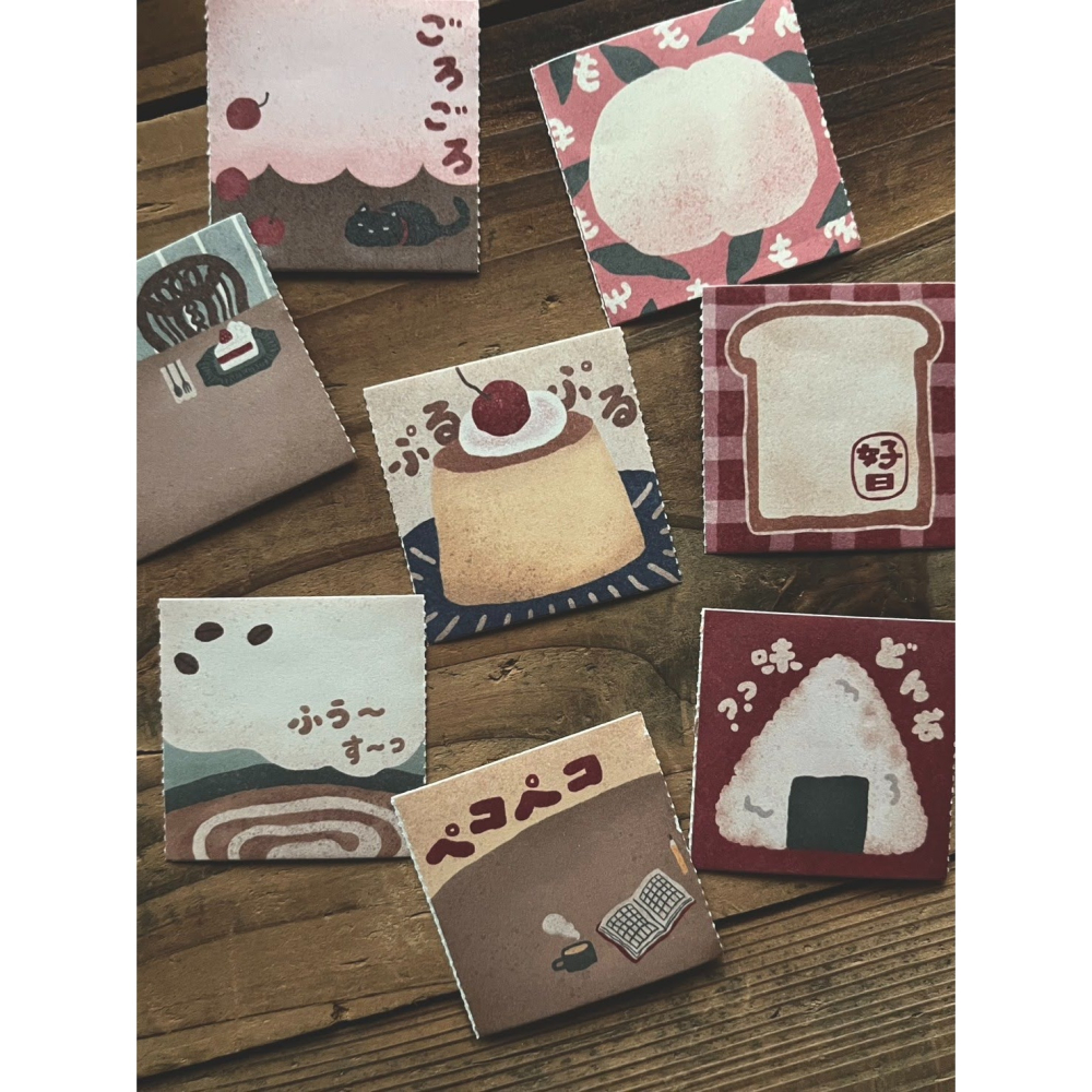 微瘋畫室 香噴噴記憶 4.5cm付籤貼紙卷【立夏手帳生活】-細節圖2