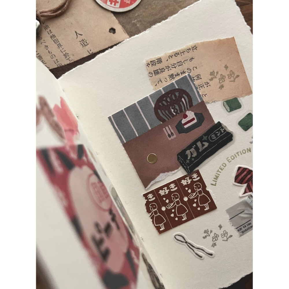 微瘋畫室 香噴噴記憶 4.5cm付籤貼紙卷【立夏手帳生活】-細節圖4