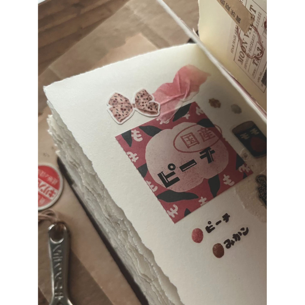 微瘋畫室 香噴噴記憶 4.5cm付籤貼紙卷【立夏手帳生活】-細節圖5