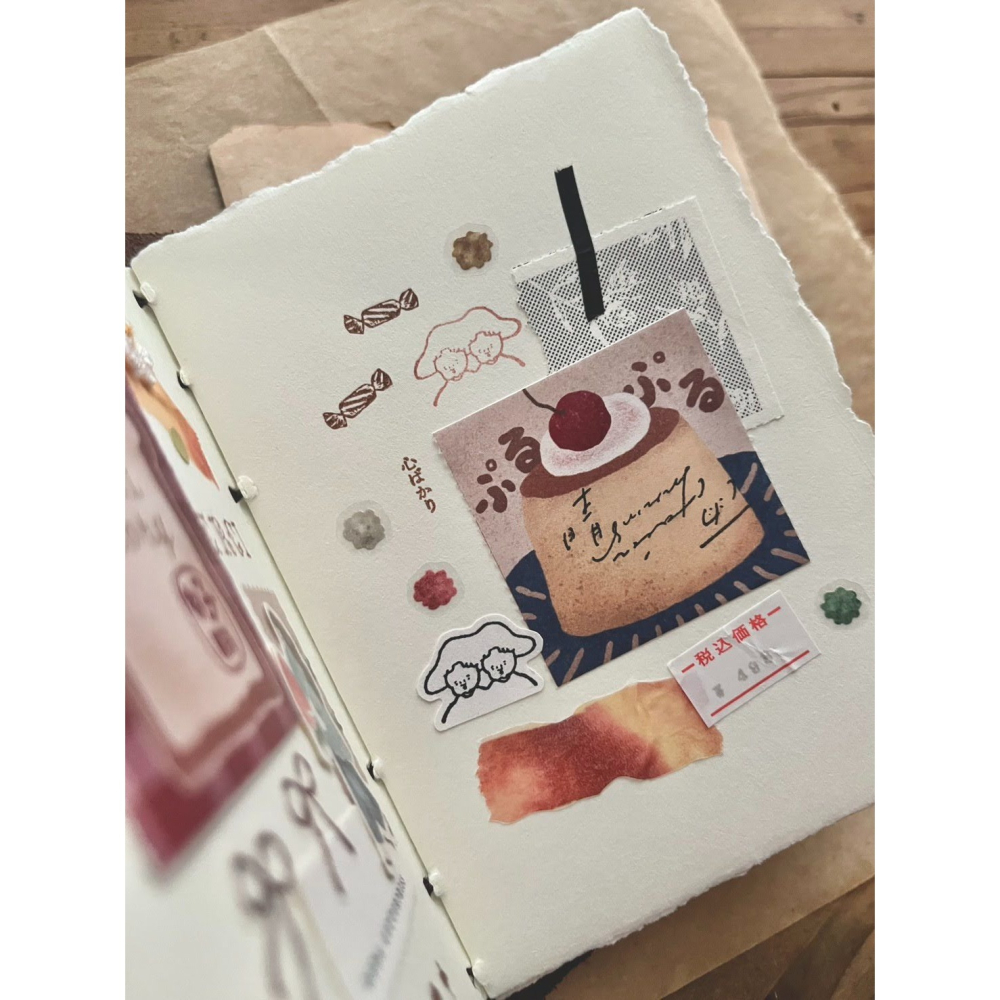 微瘋畫室 香噴噴記憶 4.5cm付籤貼紙卷【立夏手帳生活】-細節圖7