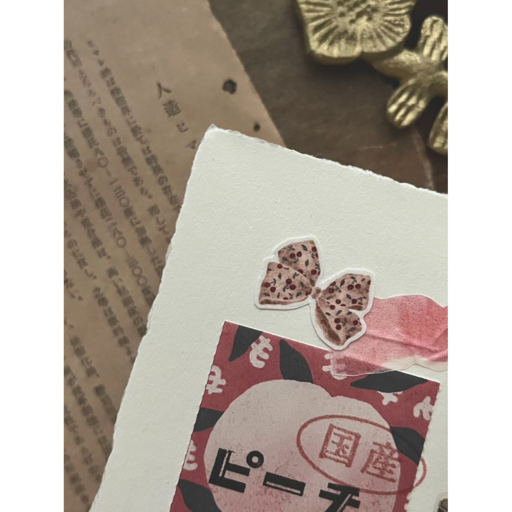 微瘋畫室 蝴蝶結 3cm切形和紙膠帶【立夏手帳生活】-細節圖8