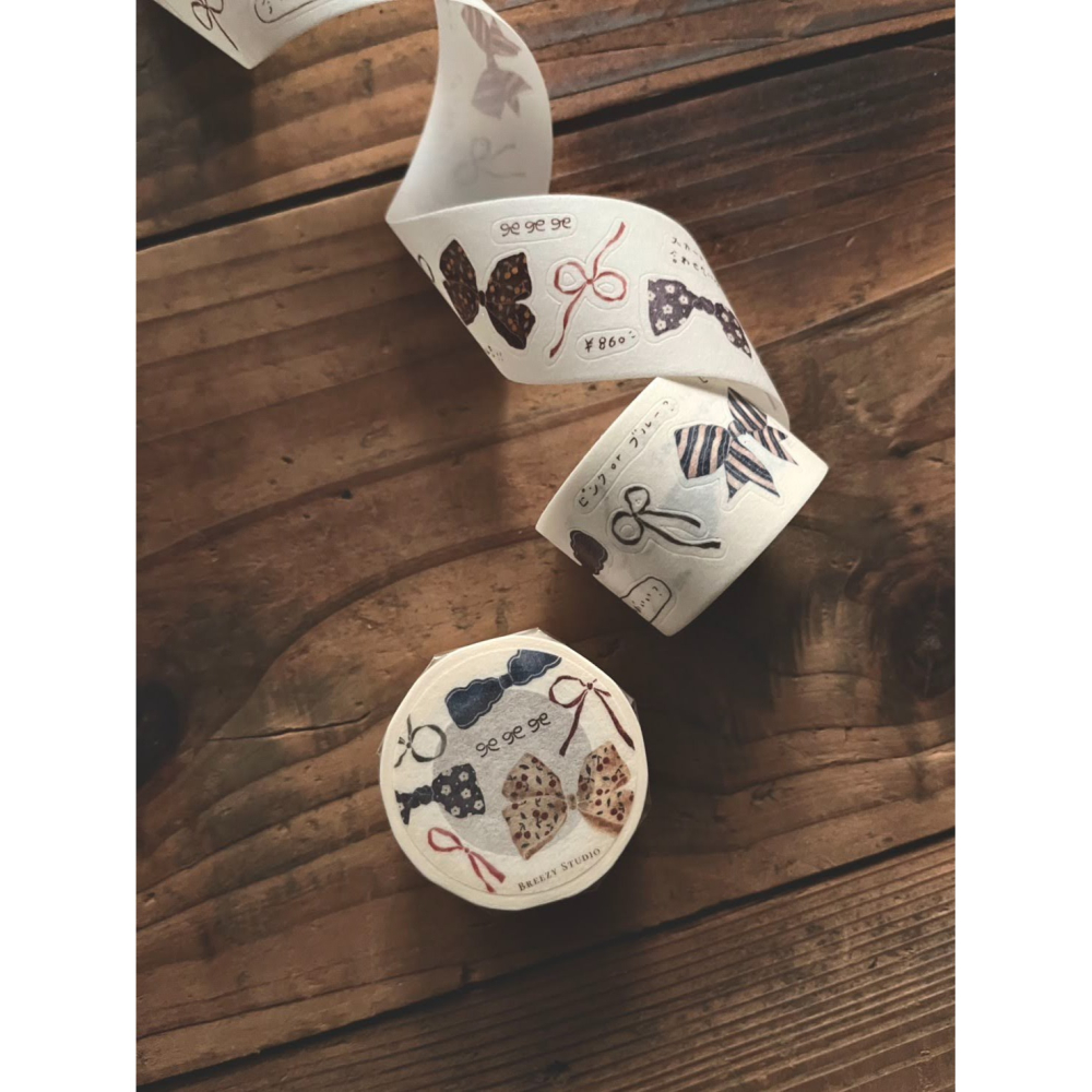 微瘋畫室 蝴蝶結 3cm切形和紙膠帶【立夏手帳生活】-細節圖11