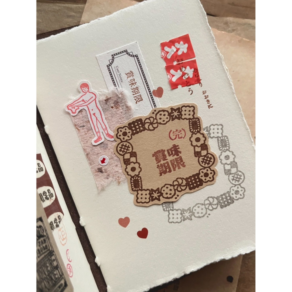 微瘋畫室 餅乾框框 天然櫸木印章【立夏手帳生活】-細節圖3