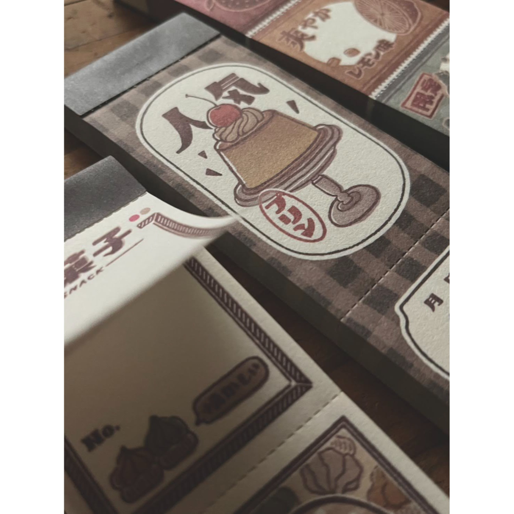 【3款】微瘋畫室 點心時間系列 便箋本【立夏手帳生活】-細節圖3