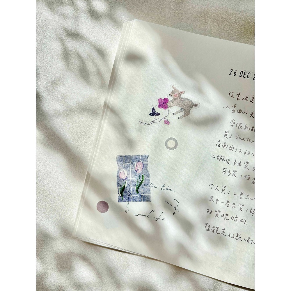 Pion 有花Blooming 3cm割型亮面PET膠帶【立夏手帳生活】-細節圖8