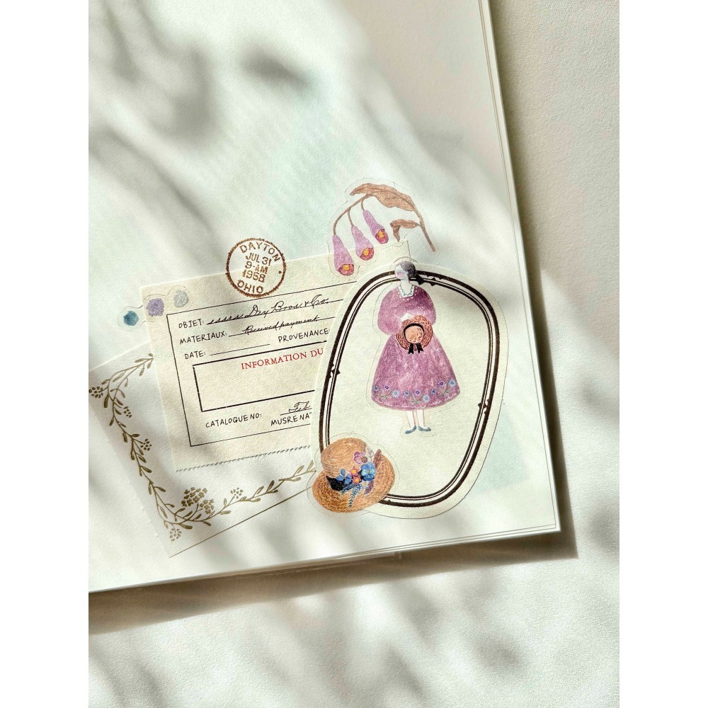 Pion 有花Blooming 3cm割型亮面PET膠帶【立夏手帳生活】-細節圖9