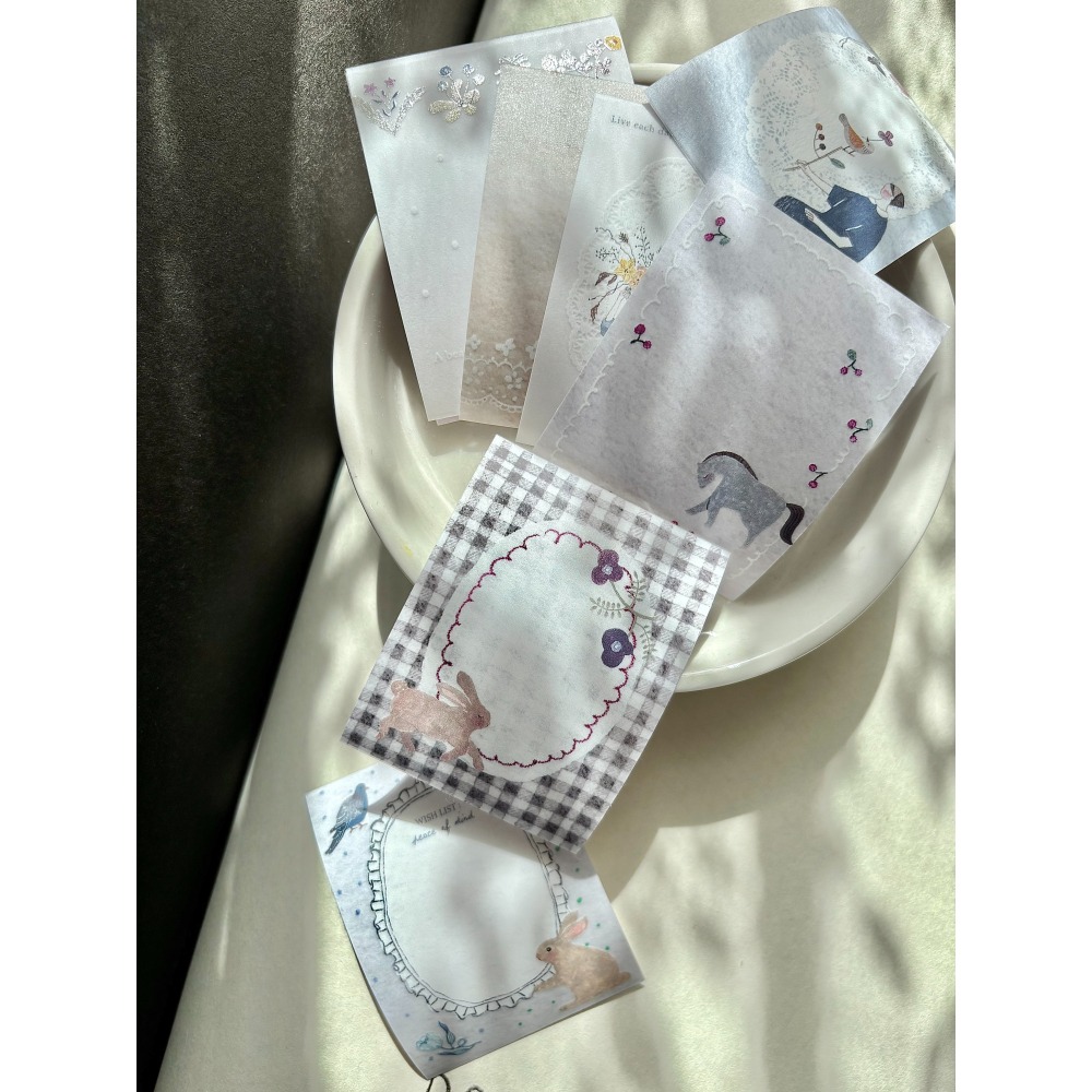 Pion 森の詩of the forest 4.5cm描圖紙付箋膠帶【立夏手帳生活】-細節圖3